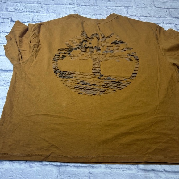 Timberland Gold/Tan Short Sleeve Tee. Size XL. Relaxed Fit. - Picture 6 of 6